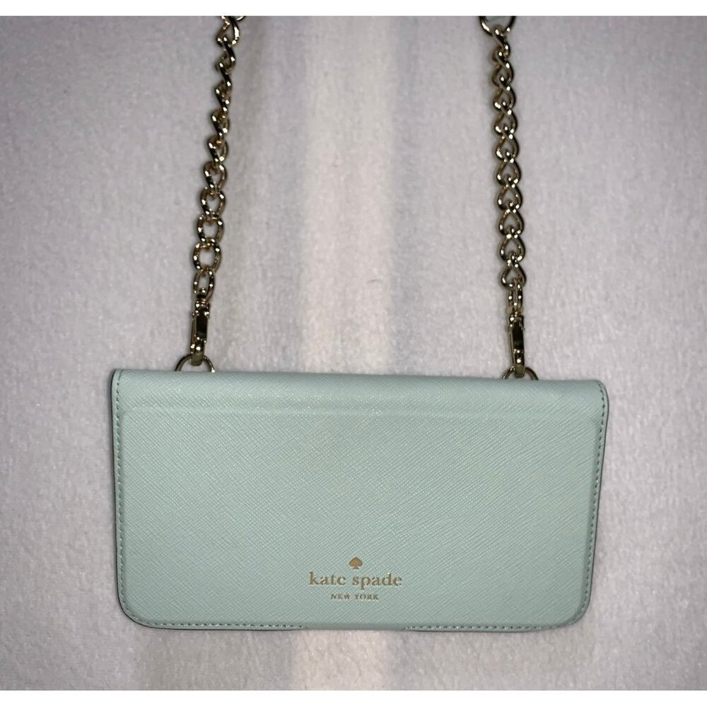 Kate Spade Crossbody Iphone X & Xs Folio Case 8ARU2317 Misty Mint